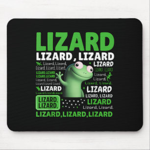 Tapis De Souris Drôle Weirdcore Animal Femmes Hommes Lizard Lizard