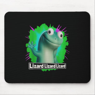 Tapis De Souris Drôle Weirdcore Animal Femmes Hommes Lizard Lizard