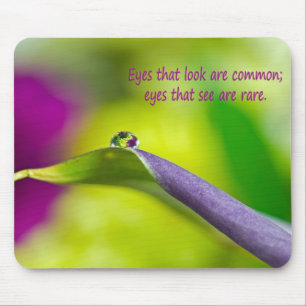 Tapis De Souris Droplet de fleurs