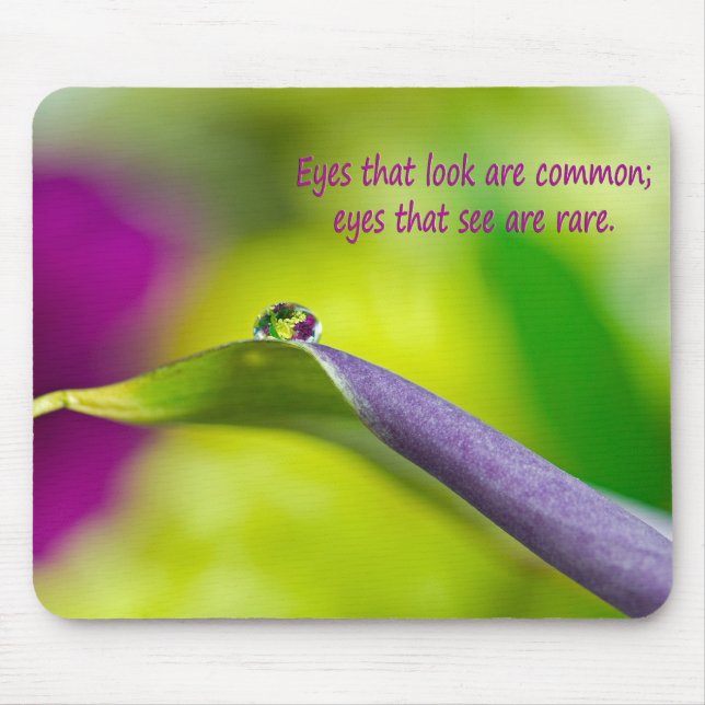 Tapis De Souris Droplet de fleurs (Devant)