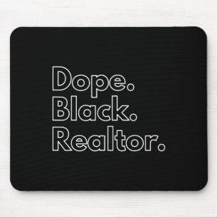Tapis De Souris Drug Black Realtor Histoire noire afro-américaine