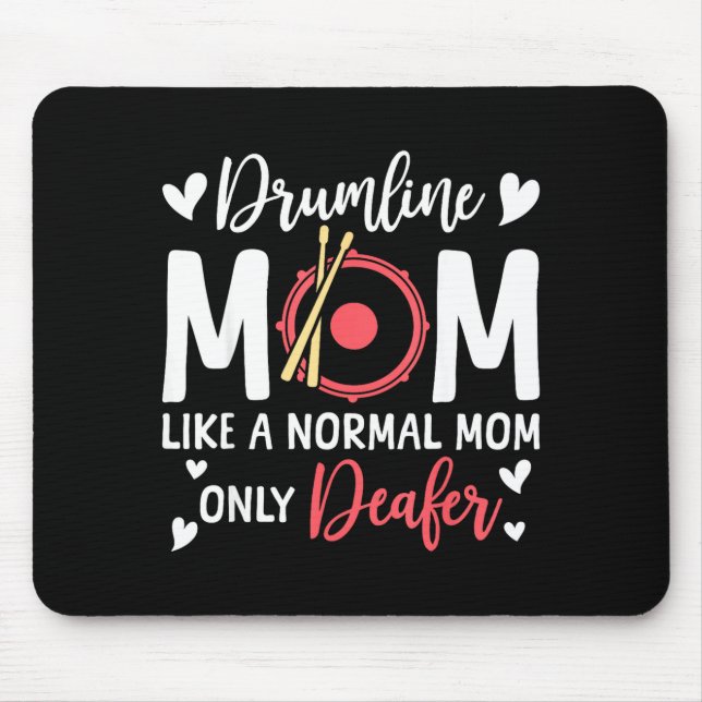 Tapis De Souris Drumline Mom Like A Normal Mom Drumming Lover Drum (Devant)
