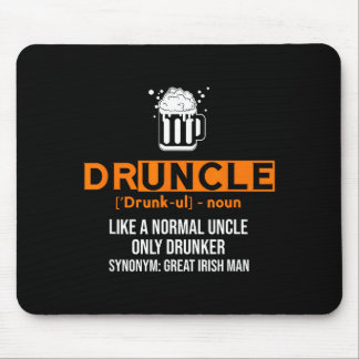 Tapis De Souris Druncle Funny St Patricks Day 2020 Iri-shirt 