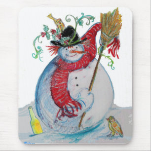 TAPIS DE SOURIS DRUNKEN SNOWMAN