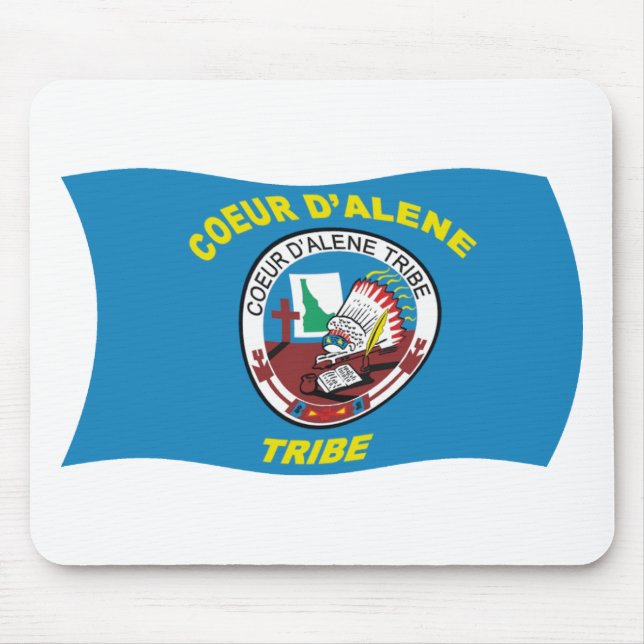 Tapis de souris du drapeau de Coeur d'Alene (Devant)