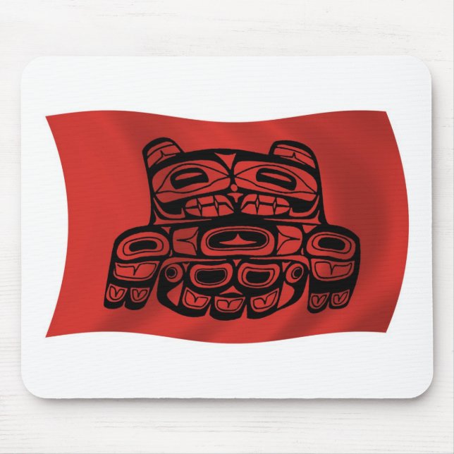 Tapis de souris du drapeau de la tribu Skagit (Devant)