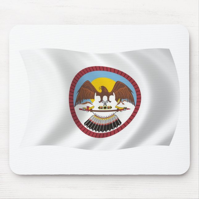 Tapis de souris du drapeau de la tribu Ute (Devant)