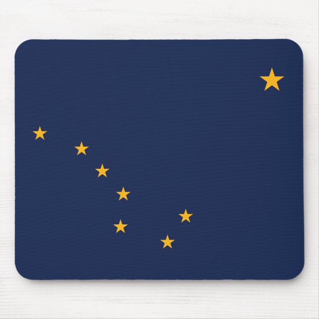 Tapis de souris du drapeau de l'Alaska (Devant)