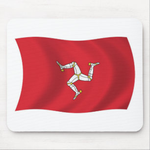 Tapis de souris du drapeau de l'île de Man