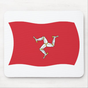 Tapis de souris du drapeau de l'île de Man