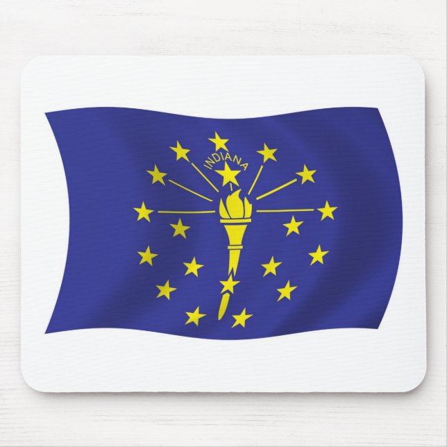 Tapis de souris du drapeau de l'Indiana (Devant)