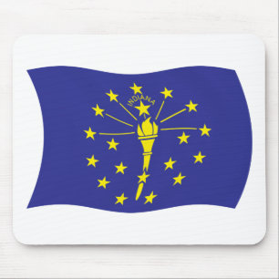 Tapis de souris du drapeau de l'Indiana