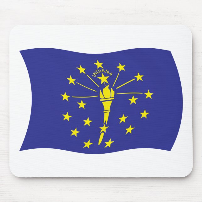 Tapis de souris du drapeau de l'Indiana (Devant)