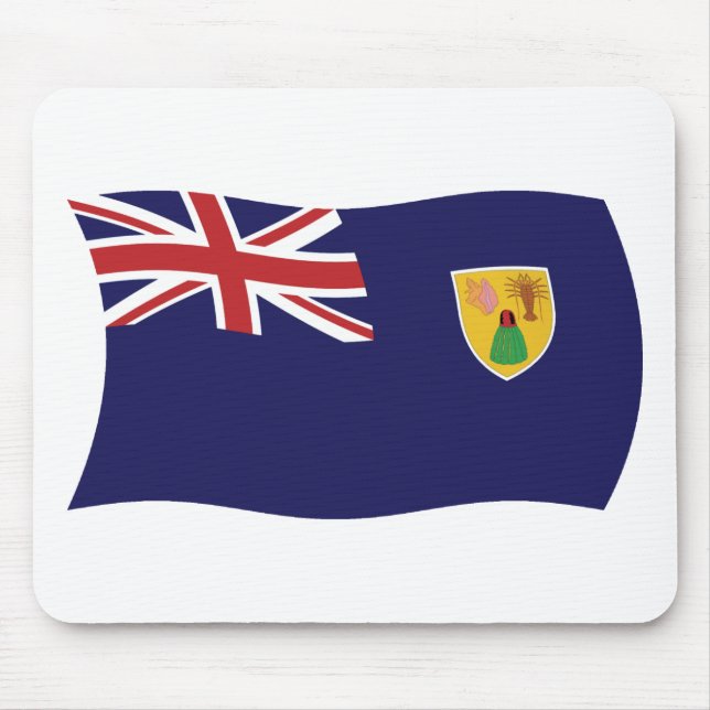 Tapis de souris du drapeau des îles Turques-et-Caï (Devant)