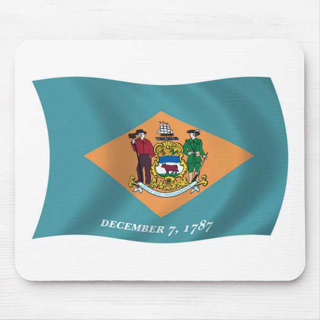 Tapis de souris du drapeau du Delaware (Devant)