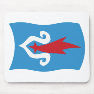 Tapis de souris du drapeau du peuple Aïnou