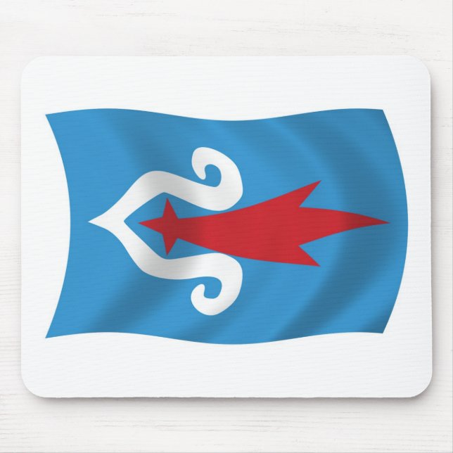 Tapis de souris du drapeau du peuple Aïnou (Devant)