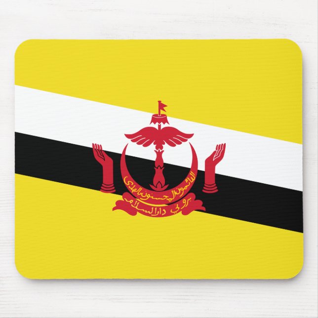 Tapis de souris du drapeau patriotique du Brunei (Devant)