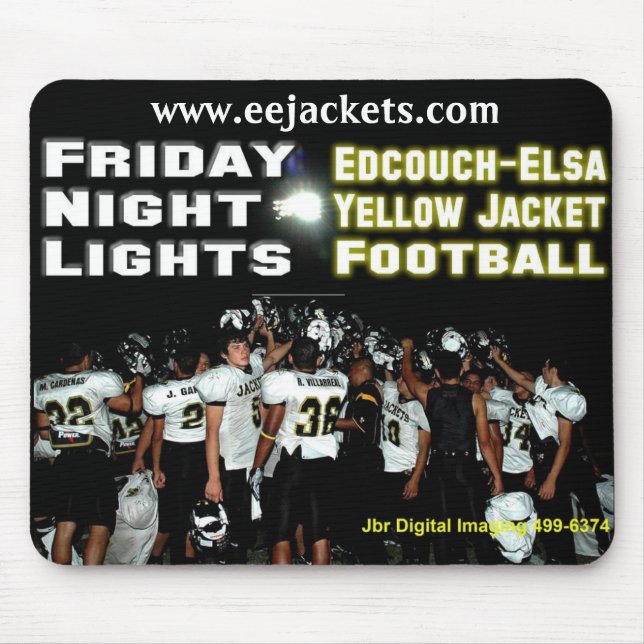 Tapis de souris du football d'Edcouch-Elsa (Devant)