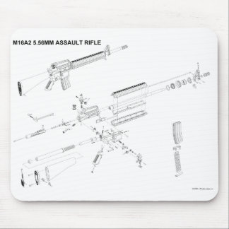 Tapis de souris du fusil d'assaut M16A2