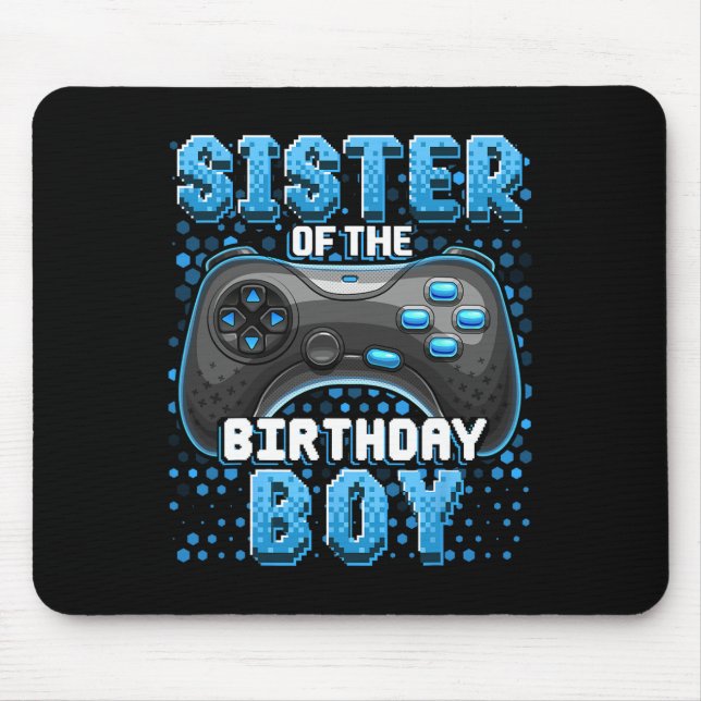 Tapis De Souris Du Jeu Vidéo Correspondant Garçon Anniversaire Ann (Devant)