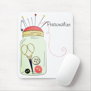 Tapis de souris du kit de couture vintage