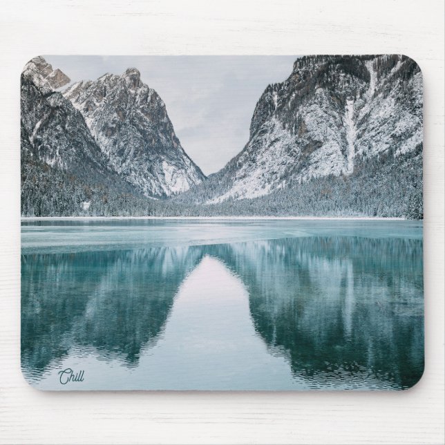 Tapis de souris du lac de montagne Chill (Devant)