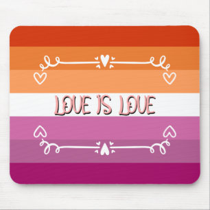 Tapis de souris du mois de la fierté Love is Love