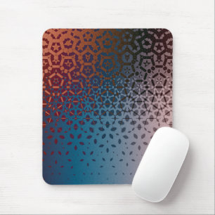 Tapis De Souris Du Motif géométrique rouge au bleu