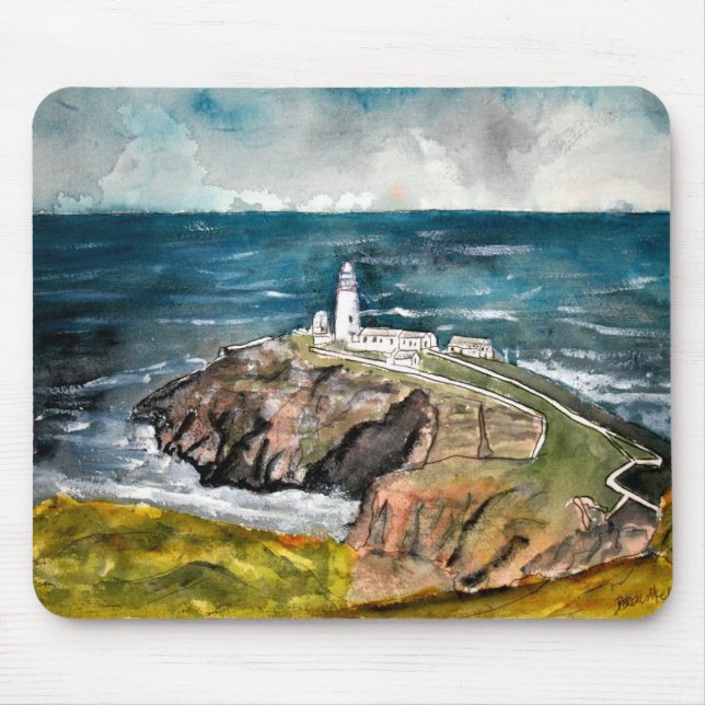 tapis de souris du Royaume-Uni de phare de pile de (Devant)