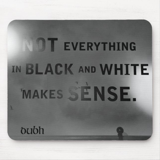 Tapis De Souris Dubh & Bán Mousepad (Devant)