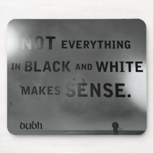 Tapis De Souris Dubh et Bán Mousepad