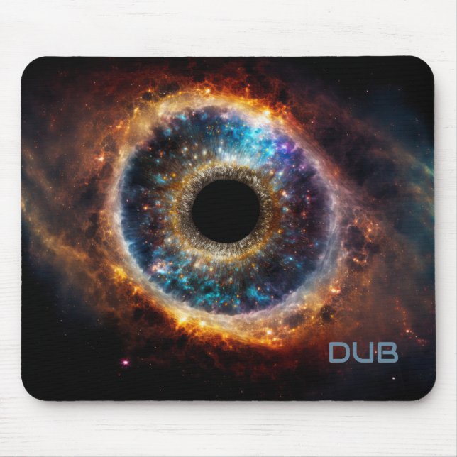 Tapis De Souris Dubman Designs : Œil Universel, Galaxie Céleste (Devant)