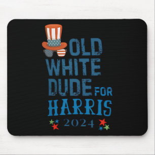 Tapis De Souris Dude Blanc Pour Le Président Kamala-harris 2024