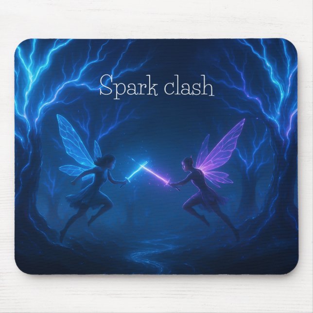 Tapis De Souris Duel de fée électrique Mousepad (Devant)