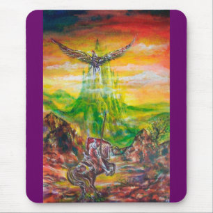 TAPIS DE SOURIS DUEL MAGIQUE ENTRE BRADAMANT ET NEGROMANCER