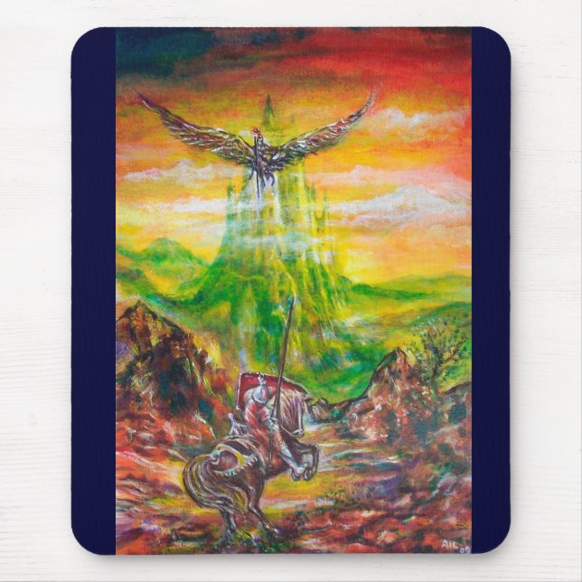 TAPIS DE SOURIS DUEL MAGIQUE ENTRE BRADAMANT ET NEGROMANCER (Devant)