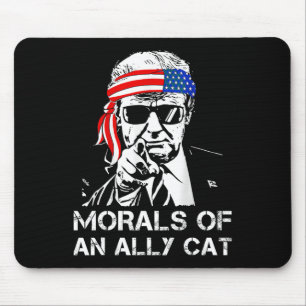 Tapis De Souris D'Un Chat Allié Drôle Trump 2024 Président Trump