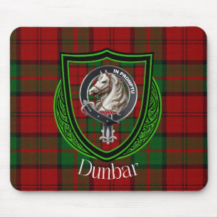 Tapis De Souris Dunbar Scottish Clan Tartan & Crest