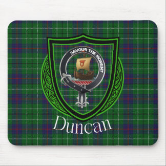 Tapis De Souris Duncan Scottish Clan Tartan & Crest