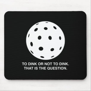 Tapis De Souris Dunker ou ne pas dunker, design drôle de picklebal
