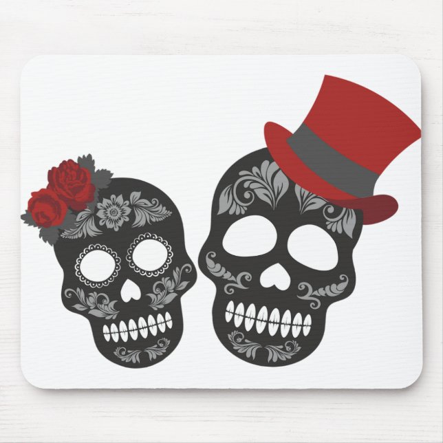 Tapis De Souris Duo crâne noir Thunder_Cove (Devant)