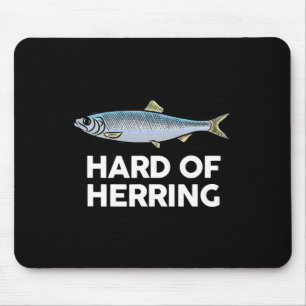 Tapis De Souris Dur De Herring I Love Pêche Plaisanterie Poisson H