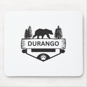 Tapis De Souris Durango Colorado Faune Ours Randonnée Camping Ski