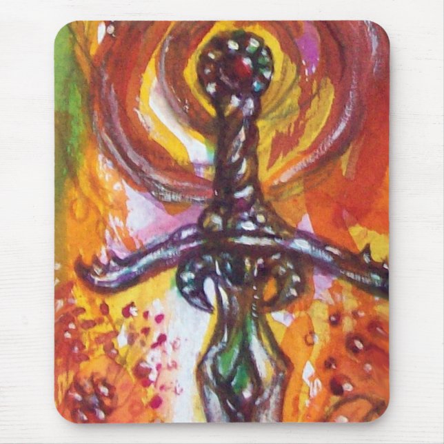 TAPIS DE SOURIS DURENDAL, ÉPÉE ROMANTIQUE ET ANGE (Devant)