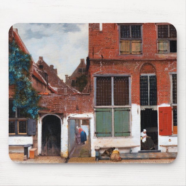Tapis De Souris Dutch Alley, Johannes Vermeer (Devant)
