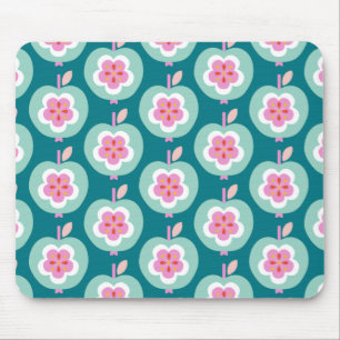 Tapis De Souris Dutch Retro Apple Turquoise