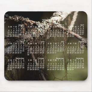 Tapis De Souris Duvet de forêt ; Calendrier 2013