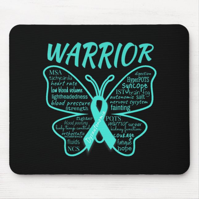 Tapis De Souris Dysautonomia Sensibilisation POTS HyperPOTS NCS Wa (Devant)