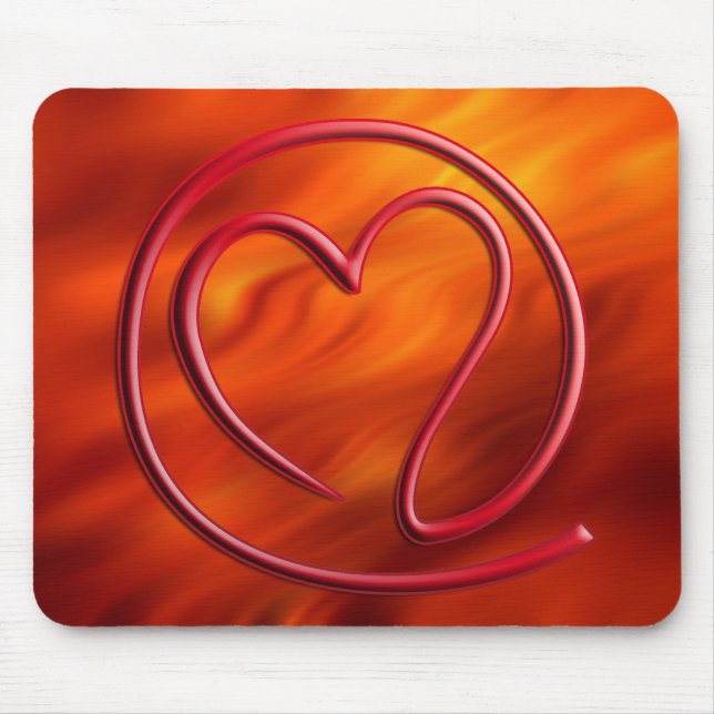 Tapis De Souris e m a i l 4 y o u | fire red (Devant)